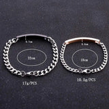 Stainless Steel His And Hers King Queen Couple Bracelet Valentine Gift
