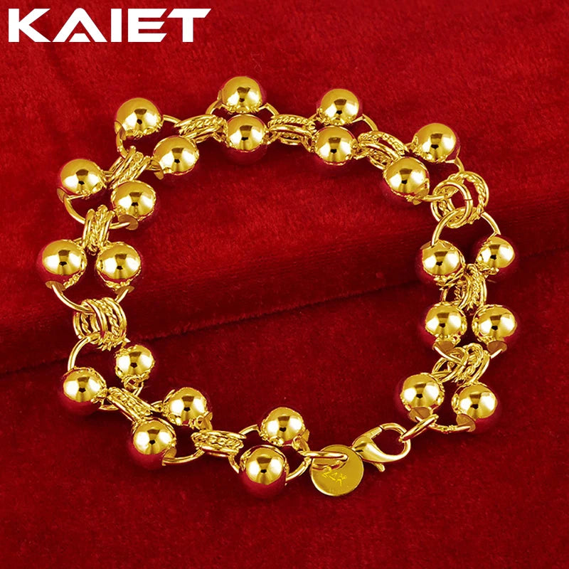 Plated Beads Chain Bracelet Wedding Party Jewelry