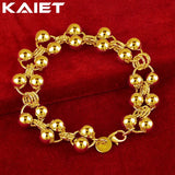 Plated Beads Chain Bracelet Wedding Party Jewelry
