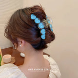 KAITIN Arc-shaped Heart Hairpin Women Sweet Back Spoon Curly Shark Clip