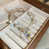 Crystal Love Irregular Elastic Bracelet Women Japanese Temperament Bracelet