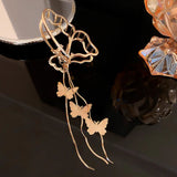 KAITIN Korea Butterfly Tassel Long Grab Hair Jewelry Women Back Head