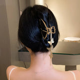 KAITIN Korea Butterfly Tassel Long Grab Hair Jewelry Women Back Head