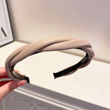 KAITIN Korea Leather Hair Jewelry Women High Top Pressure Hair Band