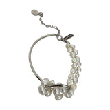 KAITIN Letter Square Fresh Water Pearl Detachable Women Bracelet