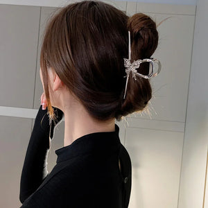 Metal Butterfly Hair Clip Spoon Curly Hair Stick Women Jewelry