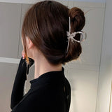 Metal Butterfly Hair Clip Spoon Curly Hair Stick Women Jewelry