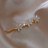 Opal Five-petal Flower Hairpin Korea Liu Haipin Hair Jewelry Female