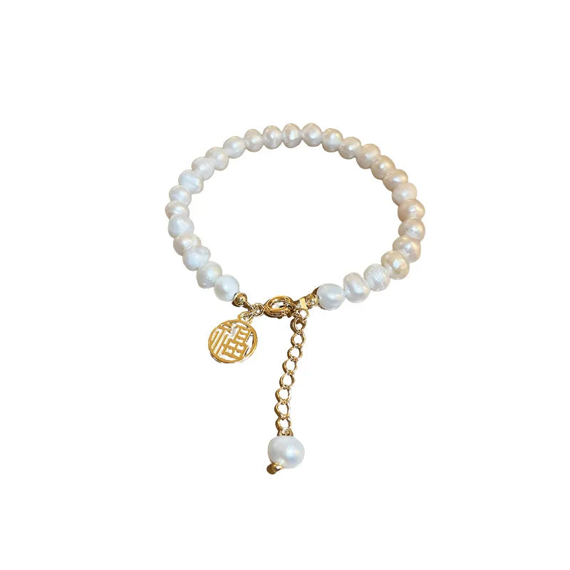 French Vintage Pearl Bracelet for Women