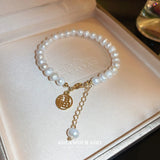 French Vintage Pearl Bracelet for Women