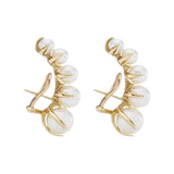 KAITIN Pearl Earrings French Vintage Style Personality Daily Earrings Female