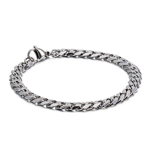 10mm Chunky Cuban Chain Bracelet 16-24cm Stainless Steel Armband Jewellry