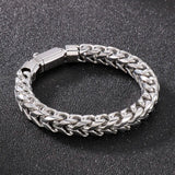 10mm Mens Bracelet Mexican Bangle Stainless Steel