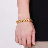 10mm Mens Bracelet Mexican Bangle Stainless Steel