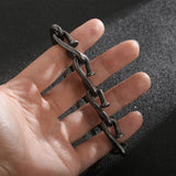 12mm Nail Link Chain Bracelet Stainless Steel Identity Jewelry