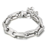 18K Heavy Chain Bracelet Women Stainless Steel Gold/Silver Statement Jewelry