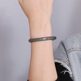 Vintage Snake Charm Open Bangle Stainless Steel 316L Women Accessories