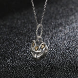 KALEN 925 Silver Mini Cat Pendant Necklace