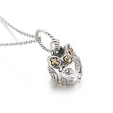 KALEN 925 Silver Mini Cat Pendant Necklace
