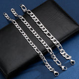 9mm Chunky Cuban Chain Bracelet Stainless Steel 16-24cm Men Women