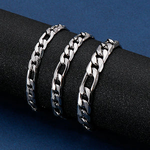 9mm Chunky Cuban Chain Bracelet Stainless Steel 16-24cm Men Women