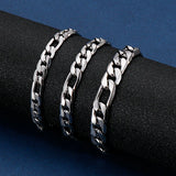 9mm Chunky Cuban Chain Bracelet Stainless Steel 16-24cm Men Women