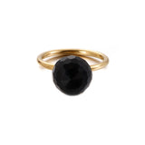 Bohemia Crystal Beads Rings Stainless Steel Wedding Bands Jewelry