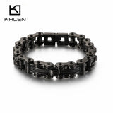 Bulgaria Bike Chain Bracelet Men Biker Stainless Steel