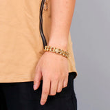 Bulgaria Bike Chain Bracelet Men Biker Stainless Steel