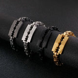 Bulgaria Byzantine Chain Bracelet Men Stainless Steel