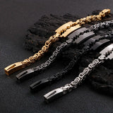 Bulgaria Byzantine Chain Bracelet Men Stainless Steel