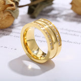Classic Wedding Women Ring with CZ Stones, Delicate Engagement Jewelry
