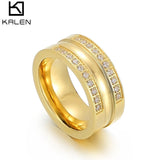 Classic Wedding Women Ring with CZ Stones, Delicate Engagement Jewelry