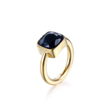 Colorful Glass Crystal Rings Stainless Steel Wedding Bands