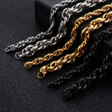 Men's Stainless Steel Bracelet & Bangle - Two Sizes Three Styles