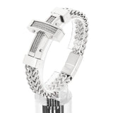 Dragonbone Chain Magnetic Clasp Cross Charm Stainless Steel Bracelet
