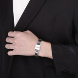Prayer Hand Bracelet Men Christian Stainless Steel Religion Jewelry