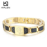 Prayer Hand Bracelet Men Christian Stainless Steel Religion Jewelry