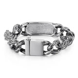 Punk 225mm O-Chain Bracelet Men's Stainless Steel Symbolic Male Jewelry