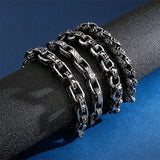 Men's Stainless Steel Skeleton Charm Bracelet