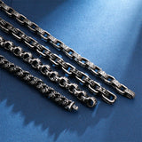 Men's Stainless Steel Skeleton Charm Bracelet