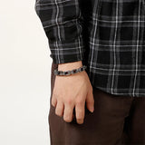 Men's Stainless Steel Skeleton Charm Bracelet