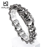 Punk Animal Cuban Bracelet Men Stainless Steel 316L Jewelry