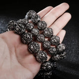 Men's Punk Stainless Steel Charm Bracelet with Mysterious Symbol
