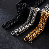 Retro HipHop Style Stainless Steel Bracelet Tricolor