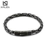 Matte Link Chain Bracelet Stainless Steel Bangle