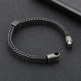 Matte Link Chain Bracelet Stainless Steel Bangle