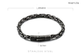 Matte Link Chain Bracelet Stainless Steel Bangle