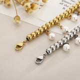 Bohemian Tassels Pearl Bracelet for Women, Daughter Birthday Gift