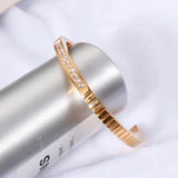 CZ Stainless Steel Bangle